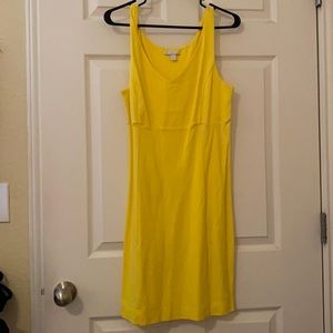 Yellow 100% cotton sleeveless dress